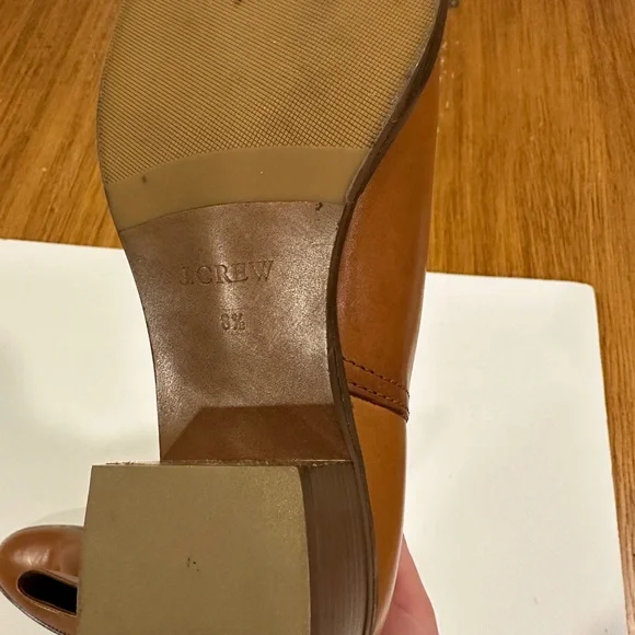 J. CREW Tan Leather Ankle Booties - Picture 7 of 7
